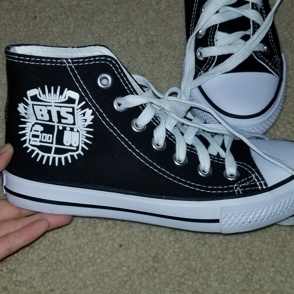 BTS canvas shoes